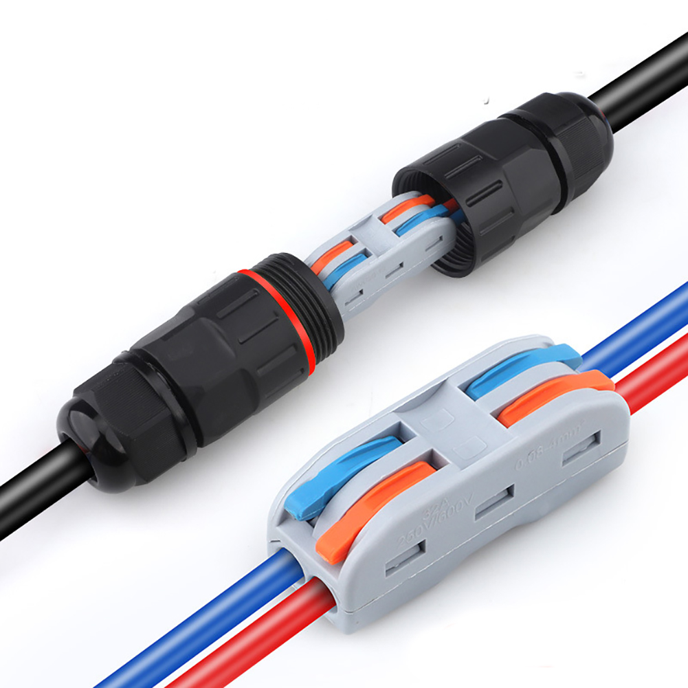Outdoor Lighting Wire Connectors - 1Pc 2 Pin 3 Pin Wire
