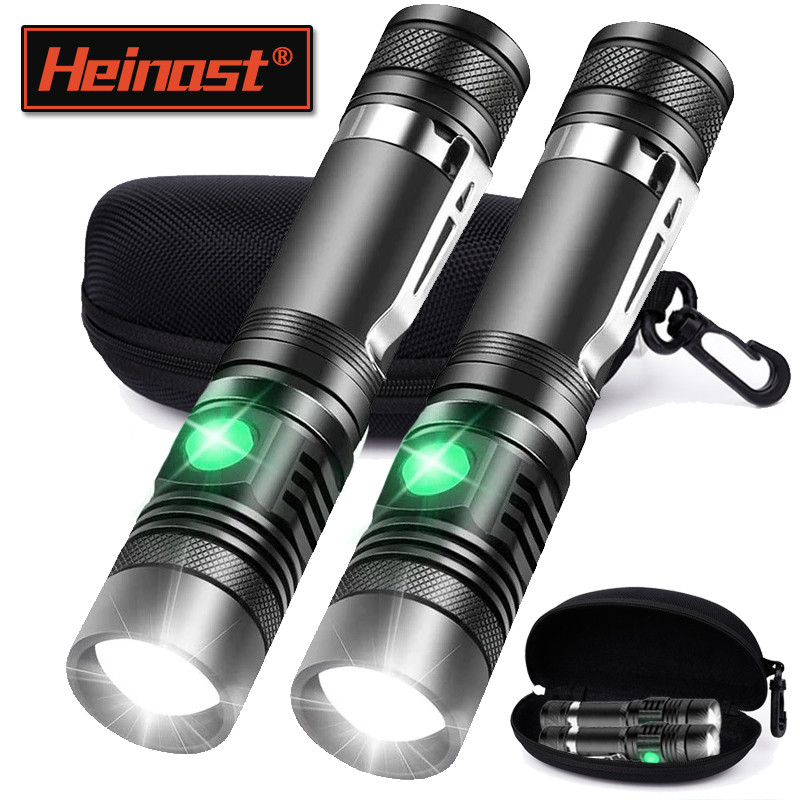 Outdoor Lighting Lumen - Rechargeable T6 Handheld Flashlight Use 18650