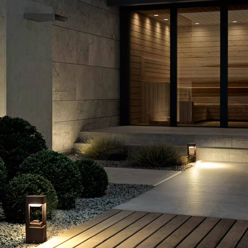 Luminous floor lamp courtyard  - đánh giá và giá Outdoor Lighting Decoration