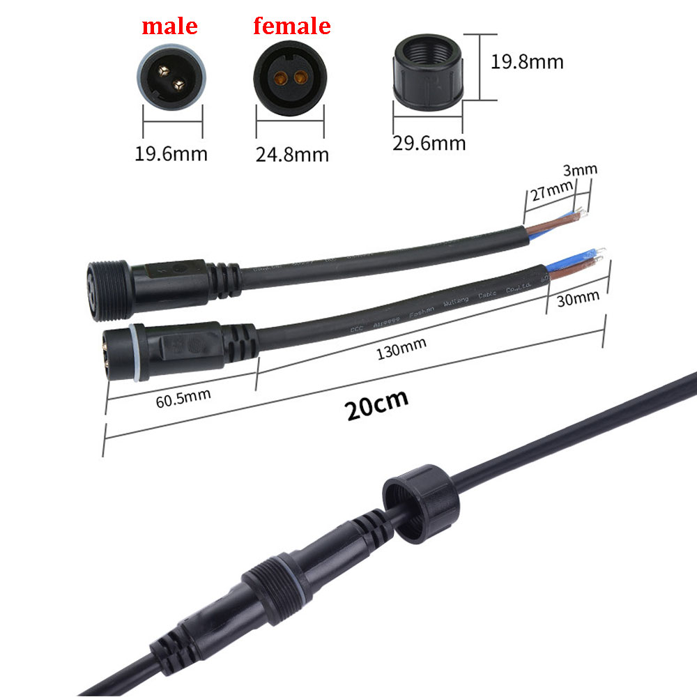 Waterproof Wire M/F docking pl - đánh giá và giá Outdoor Lighting Wire Connectors