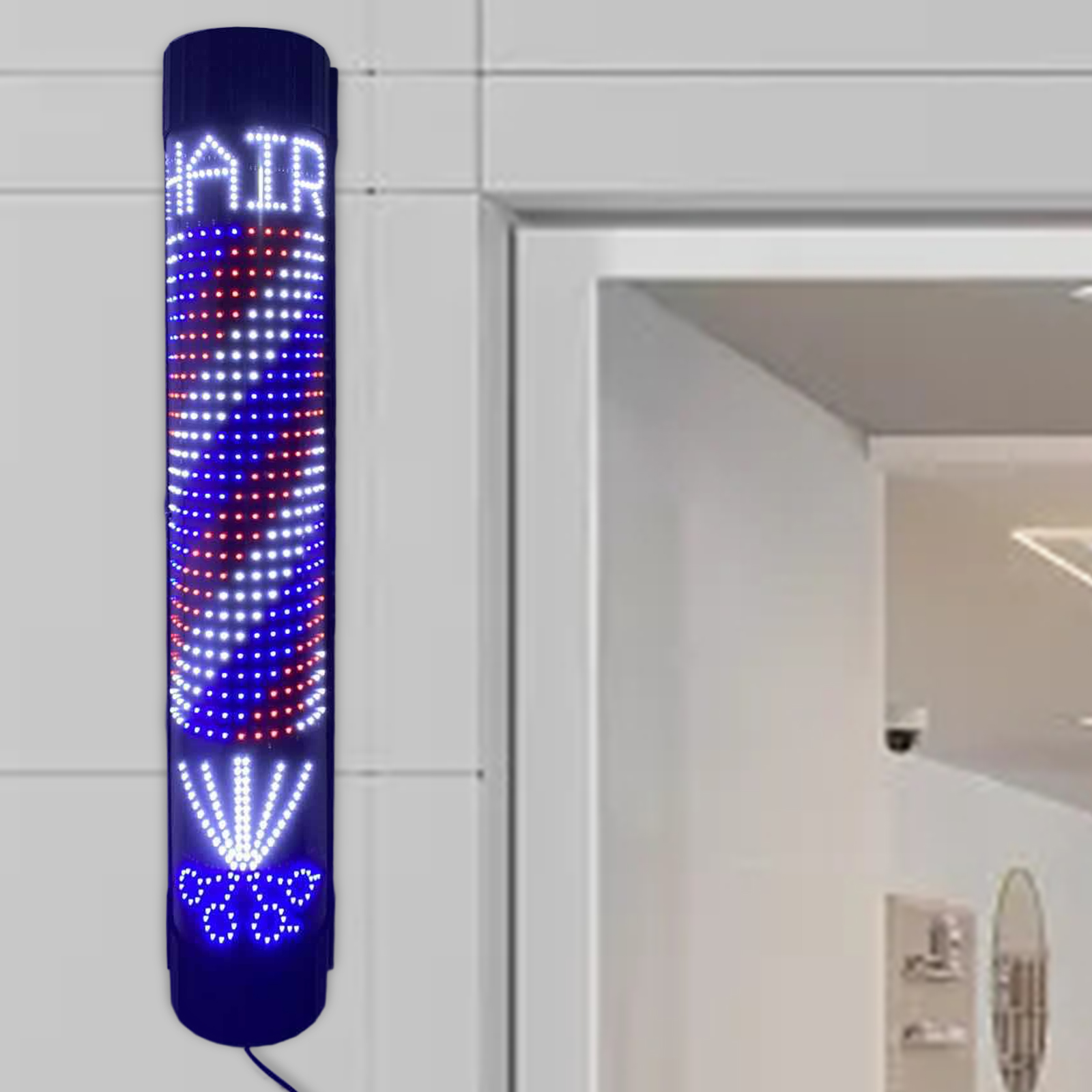 Barber Pole LED Light Rotating - đánh giá và giá Outdoor Lighting Wall Mount