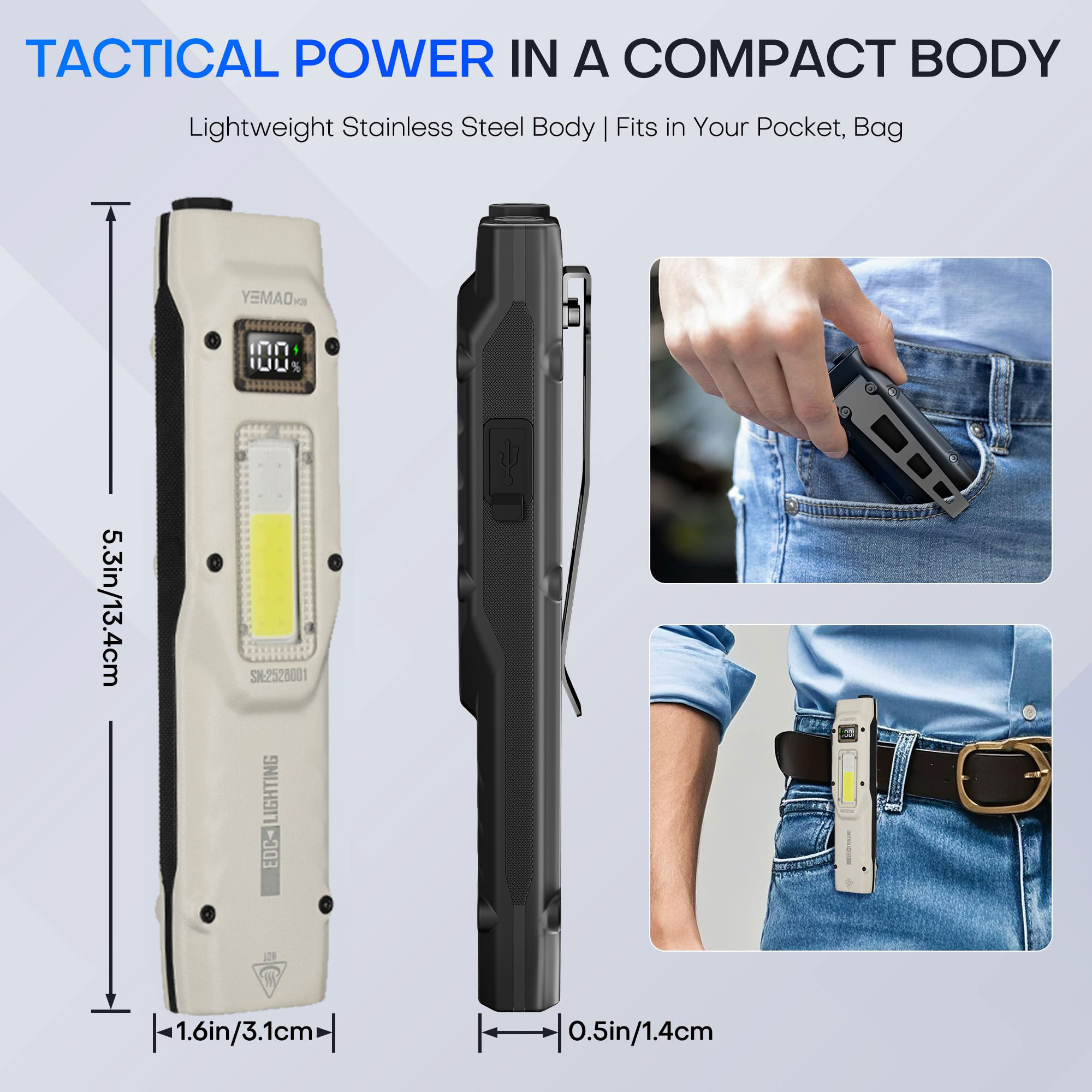 Portable 880LM YEMAO M28 Ultra - đánh giá và giá Outdoor Lighting Lumen