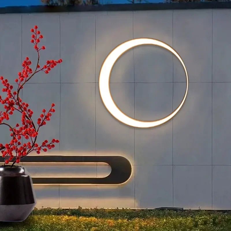 Modern Outdoor Waterproof Moon - đánh giá và giá Outdoor Lighting Wall Mount