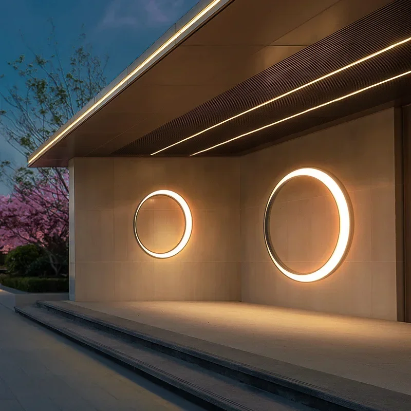 Modern Outdoor Waterproof Moon - đánh giá và giá Outdoor Lighting Wall Mount
