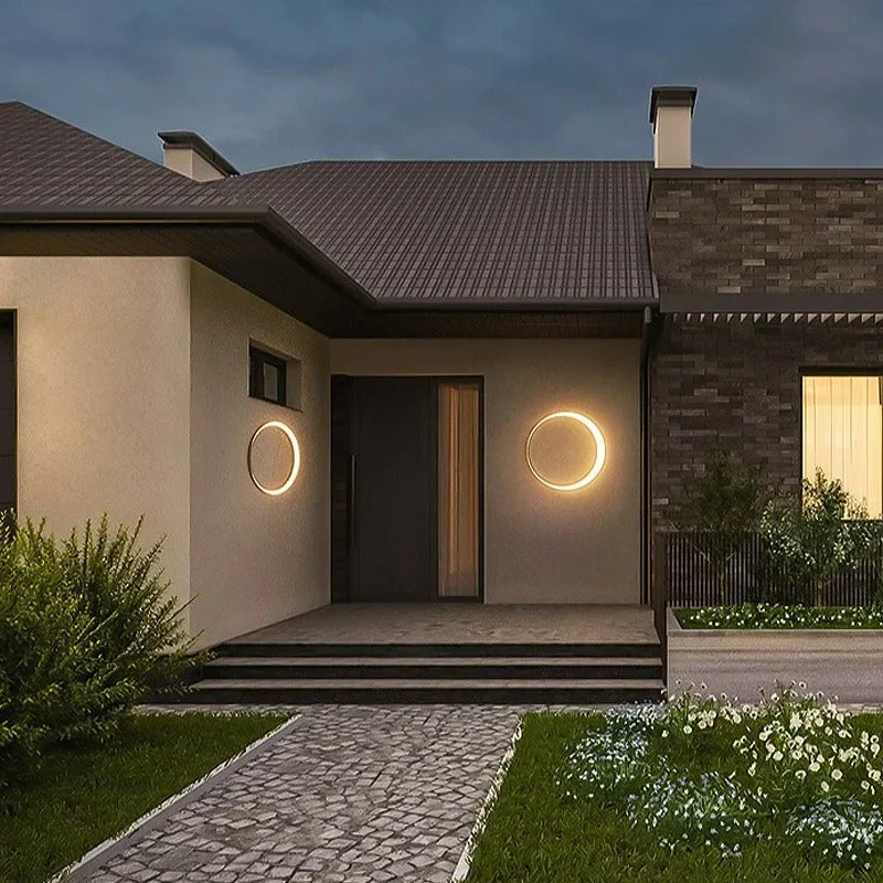 Modern Outdoor Waterproof Moon - đánh giá và giá Outdoor Lighting Wall Mount