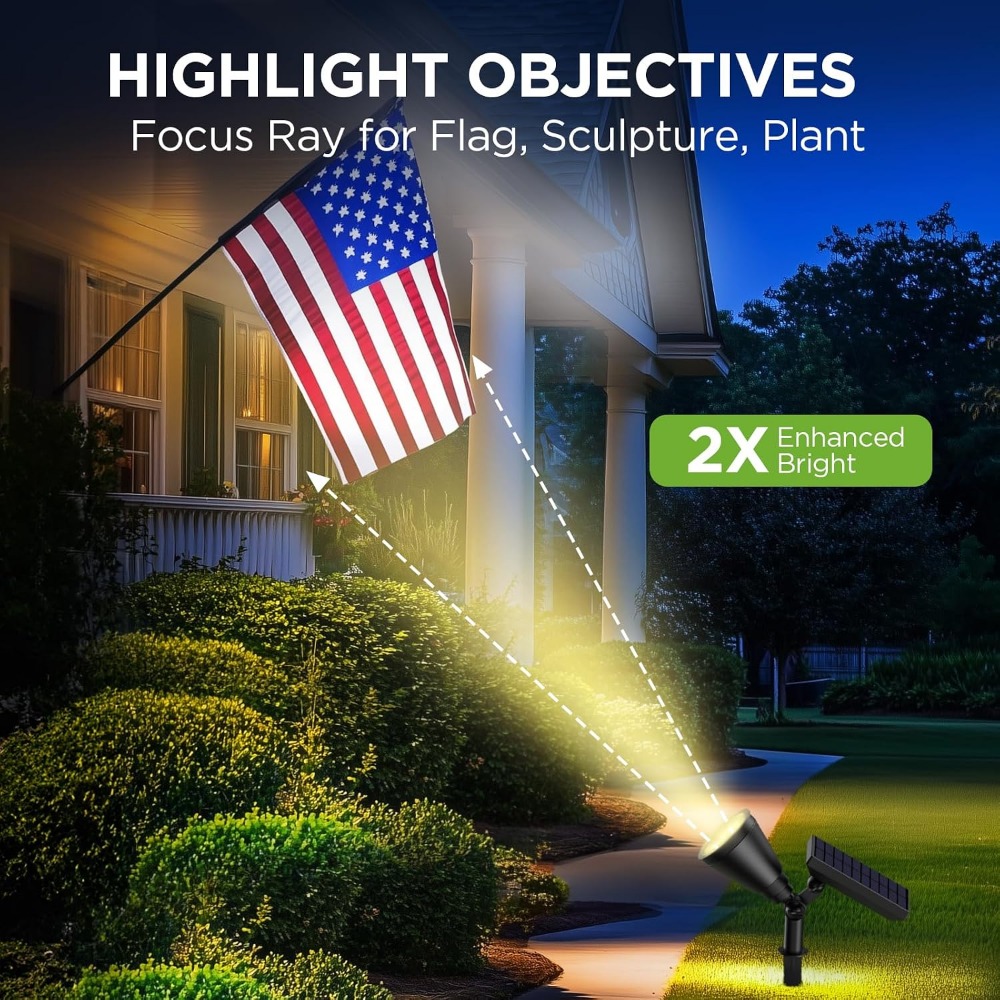 Solar Lights Outdoor, Warm Whi - đánh giá và giá Outdoor Lighting Options