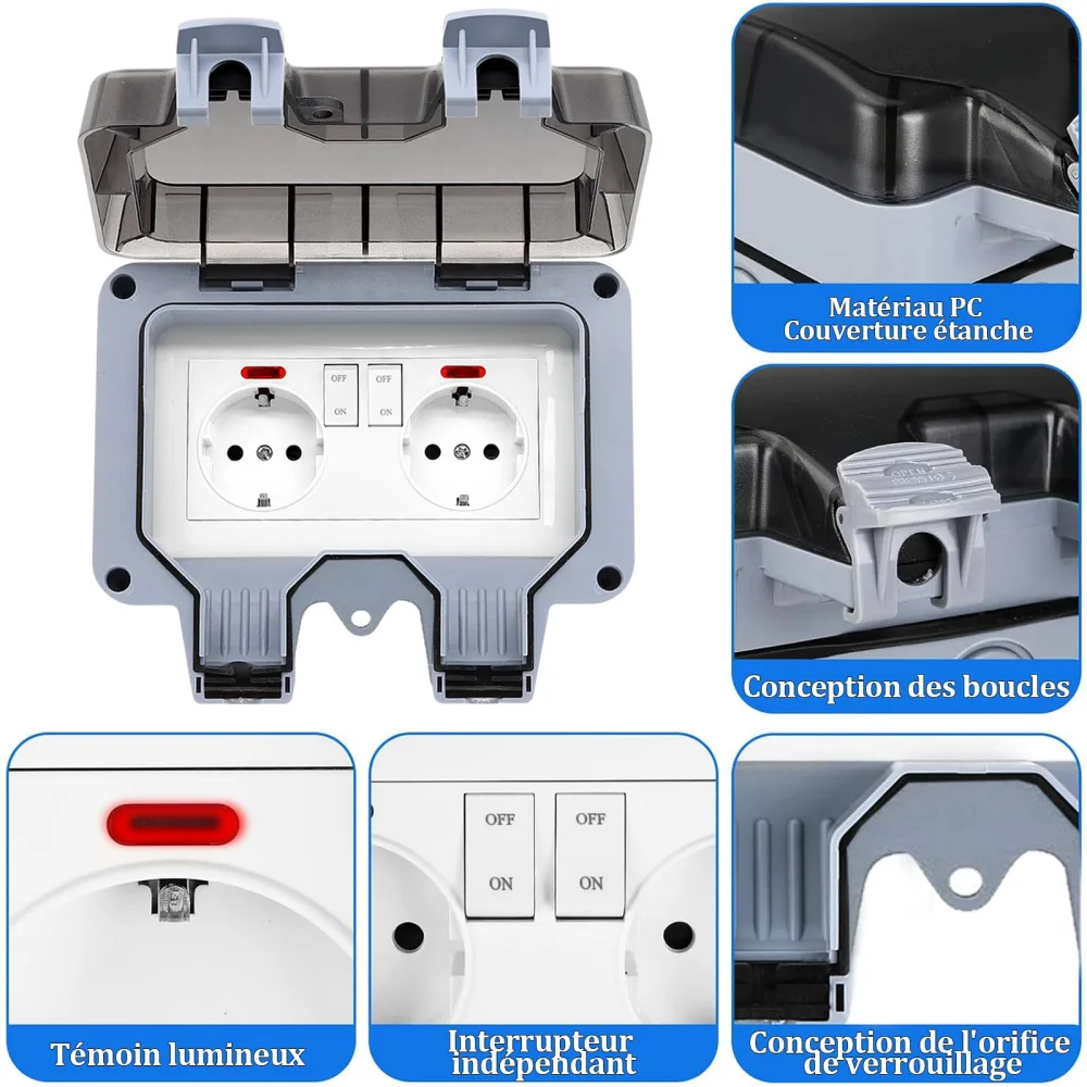 European-Style Outdoor Socket  - đánh giá và giá Outdoor Lighting Wall Mount