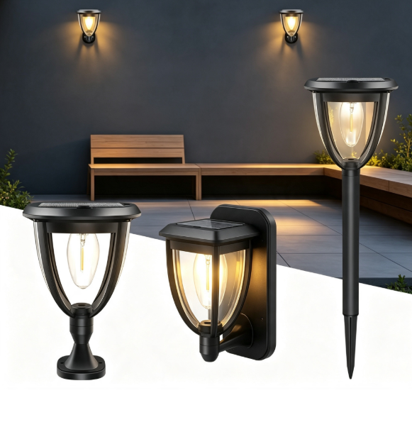 2PCS Outdoor Solar Light, Sola - đánh giá và giá Outdoor Lighting Wall Mount