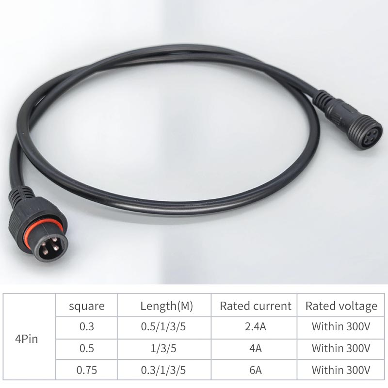 Male Famale Plug Cable 4Pin Wa - đánh giá và giá Outdoor Lighting Wire Connectors