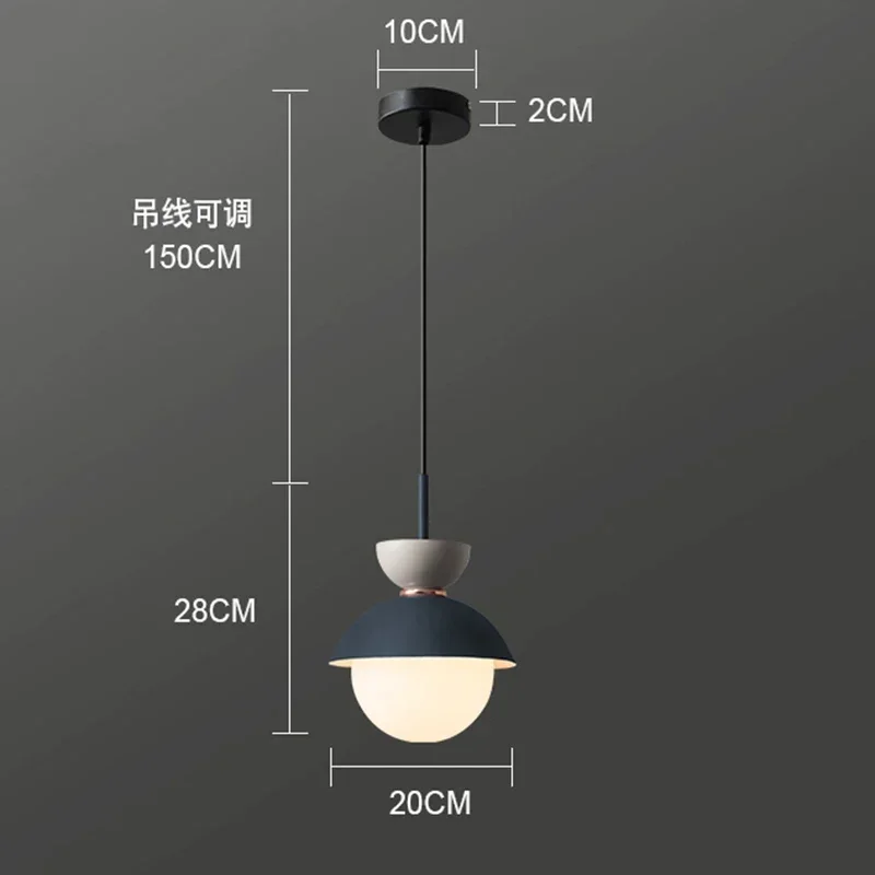 Bắc Âu Màu Mặt Dây Đèn Macaron - đánh giá và giá Outdoor Lighting Pendant