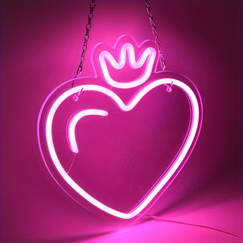 LED Heart Crown Neon Sign, Pin - đánh giá và giá Outdoor Lighting Options