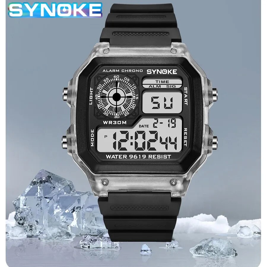 SYNOKE Digital Watches Men Spo - đánh giá và giá Outdoor Lighting Timer