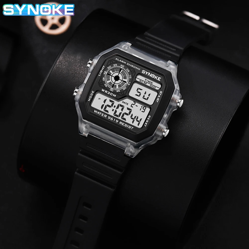SYNOKE Digital Watches Men Spo - đánh giá và giá Outdoor Lighting Timer