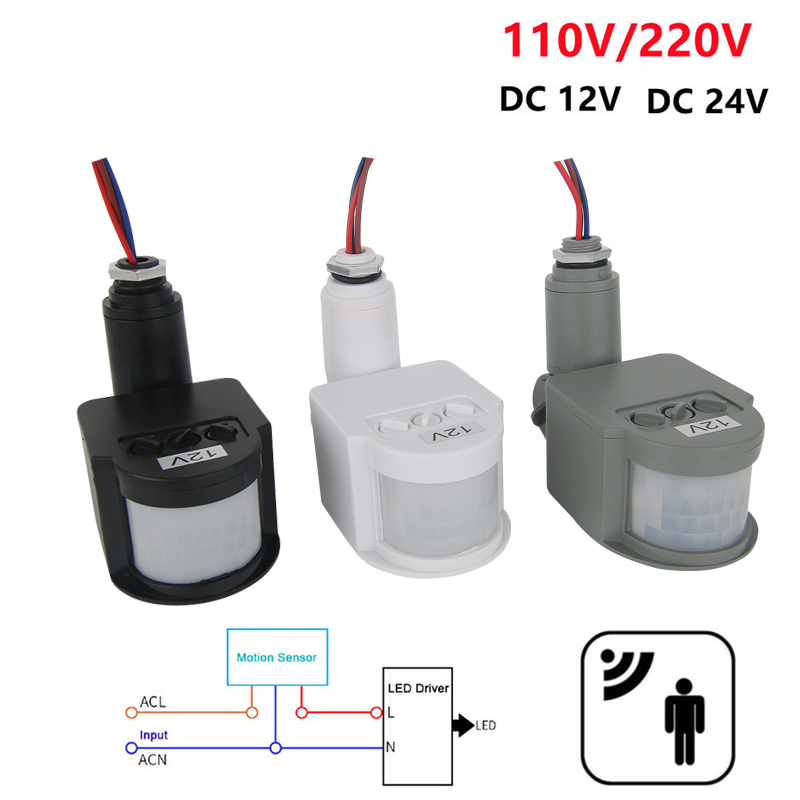 12V Motion Sensor 220V/110V PI - đánh giá và giá Outdoor Lighting Wall Mount