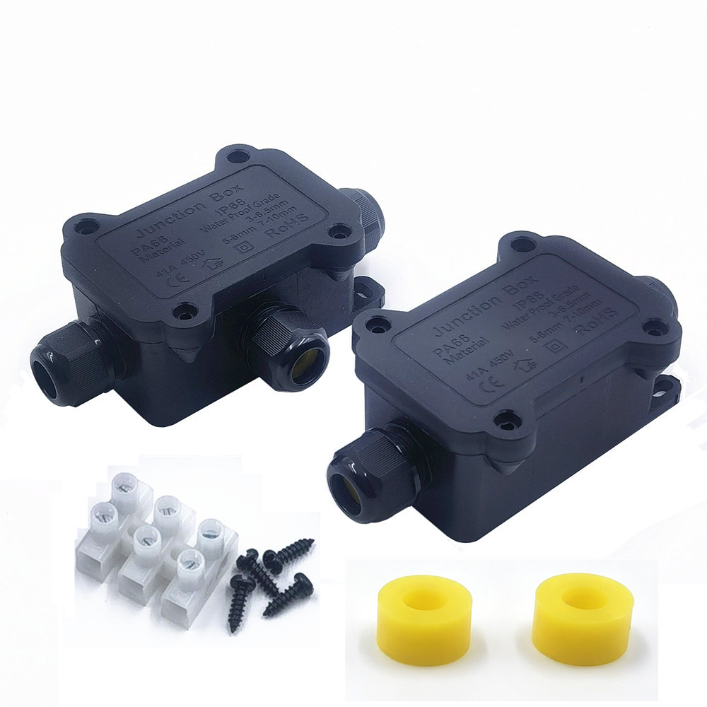 IP68 Waterproof Junction Box 2 - đánh giá và giá Outdoor Lighting Wire Connectors