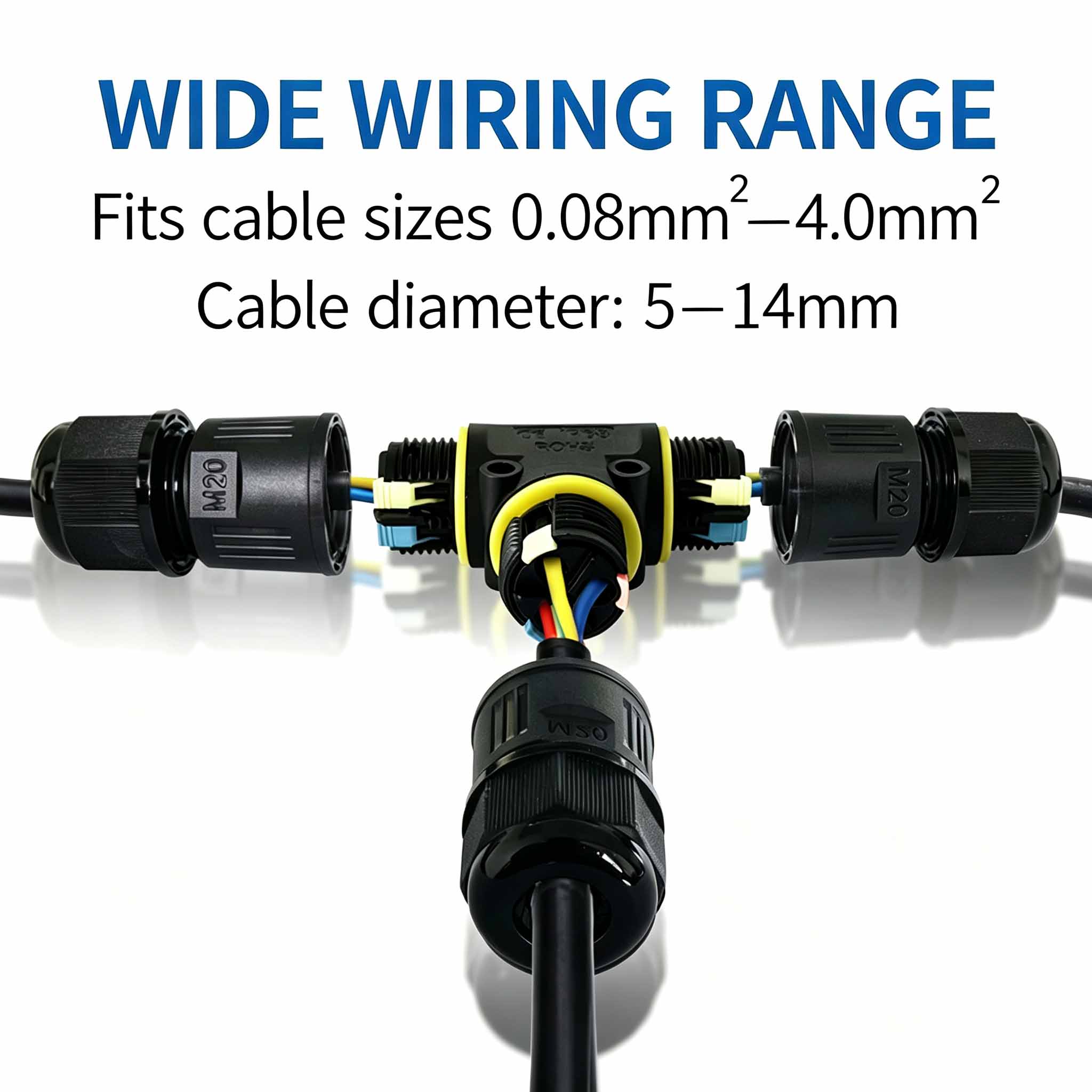 IP68 Waterproof T-Type Cable C - đánh giá và giá Outdoor Lighting Wire Connectors