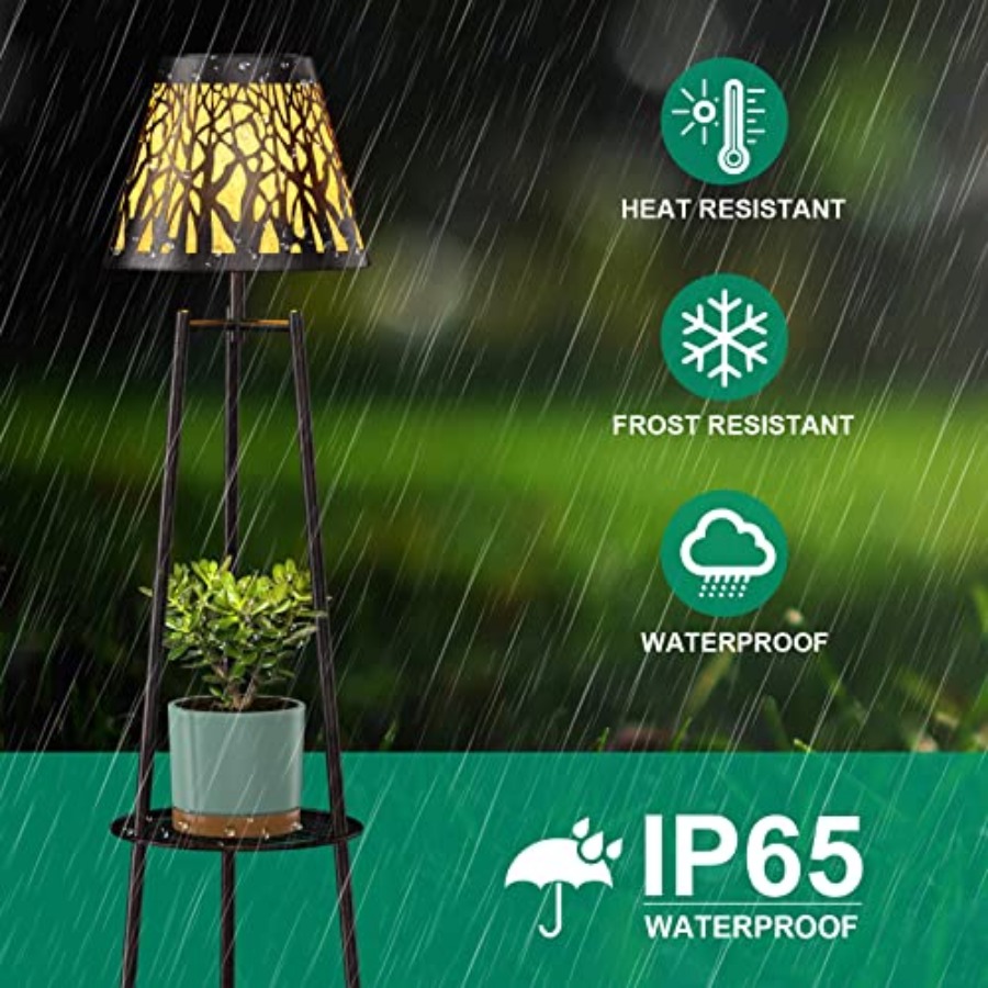 2 Pack Outdoor Solar Floor Lam - đánh giá và giá Outdoor Lighting Decoration