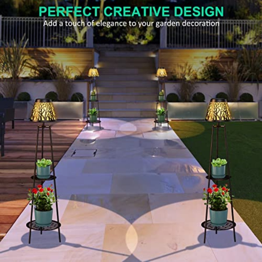 2 Pack Outdoor Solar Floor Lam - đánh giá và giá Outdoor Lighting Decoration