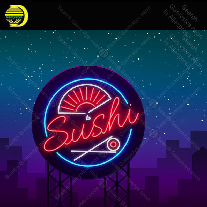 Neon Sign for Sushi logo in ne - đánh giá và giá Outdoor Lighting Expressions