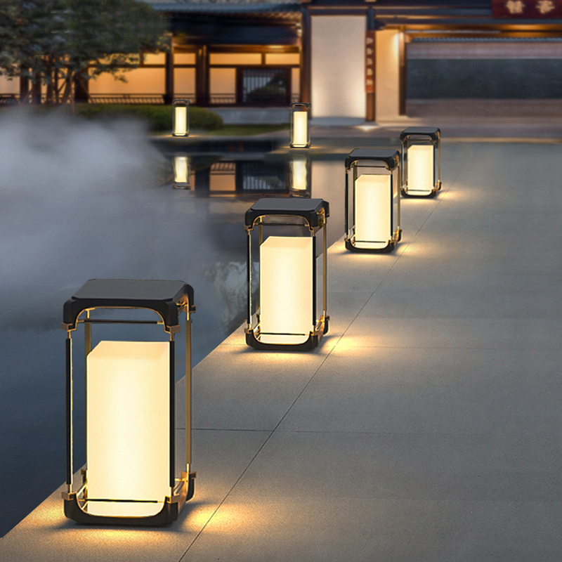 Luminous Floor Lamp Courtyard  - đánh giá và giá Outdoor Lighting Decoration
