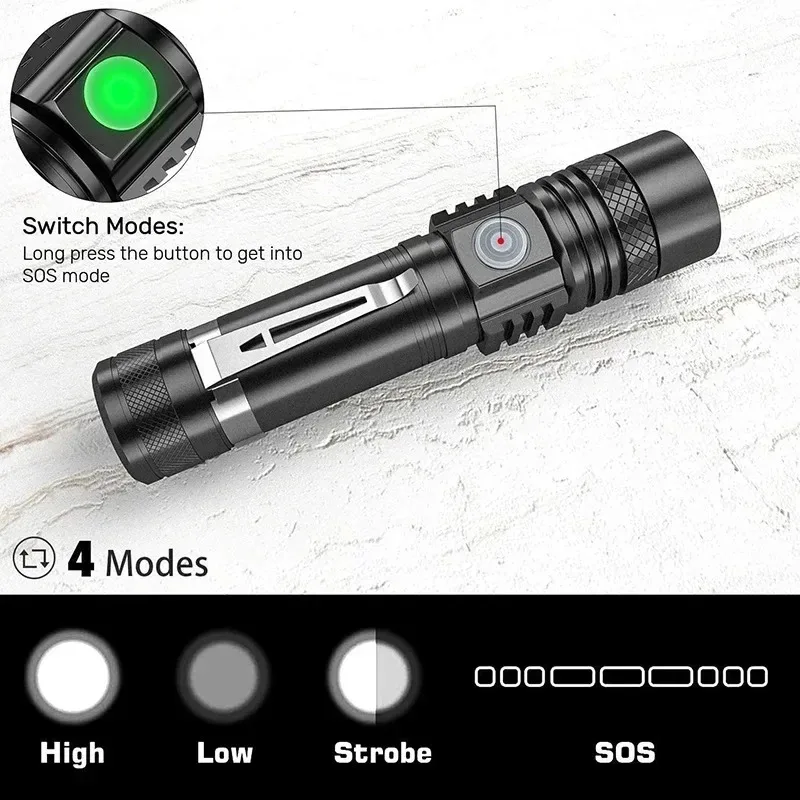 T6 LED Rechargeable Flashlight - đánh giá và giá Outdoor Lighting Lumen