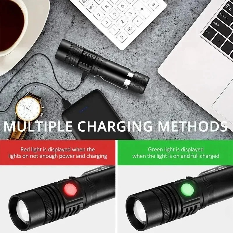 T6 LED Rechargeable Flashlight - đánh giá và giá Outdoor Lighting Lumen