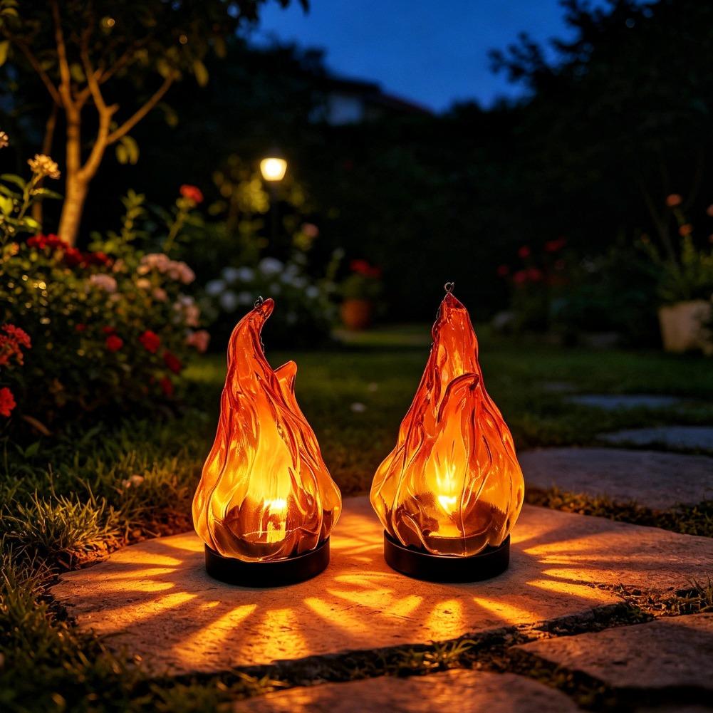 Solar Flame Hanging Lantern Li - đánh giá và giá Outdoor Lighting Decoration
