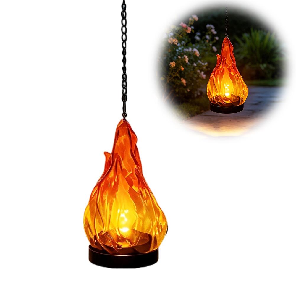 Solar Flame Hanging Lantern Li - đánh giá và giá Outdoor Lighting Decoration