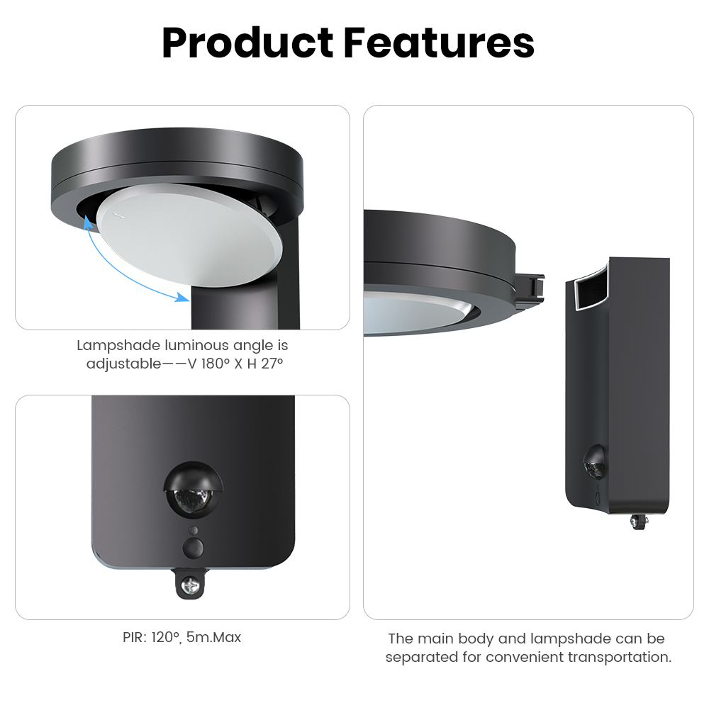 SRESKY Solar Powered Outdoor W - đánh giá và giá Outdoor Lighting Wall Mount