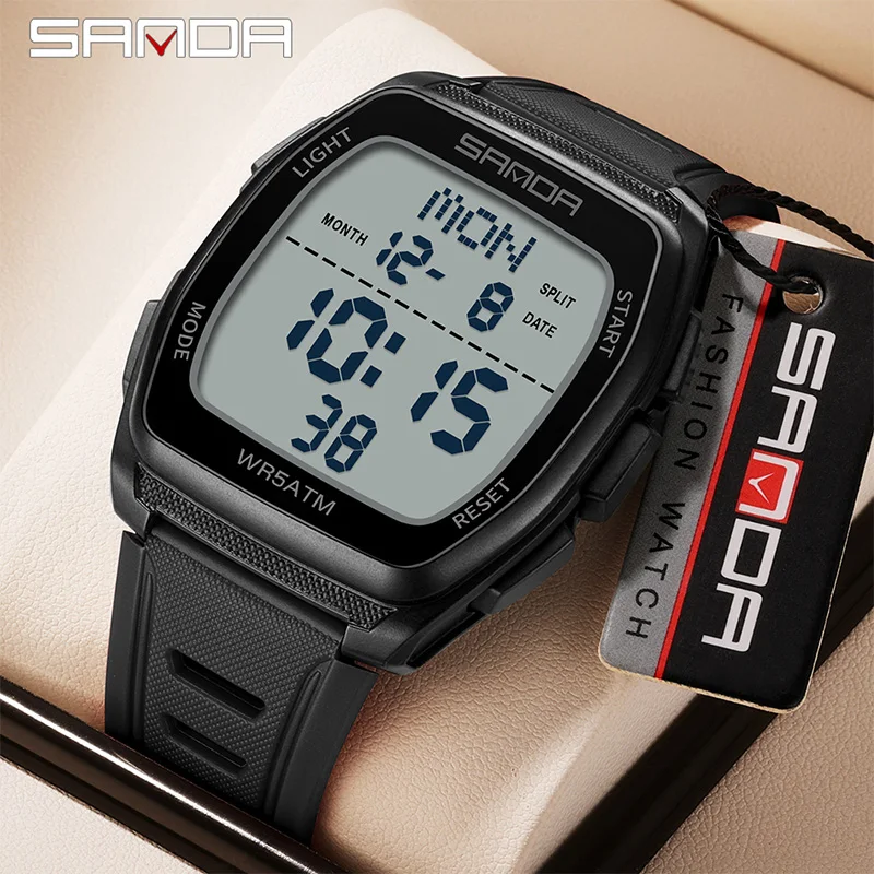 SANDA New Man Electronic Watch - đánh giá và giá Outdoor Lighting Timer