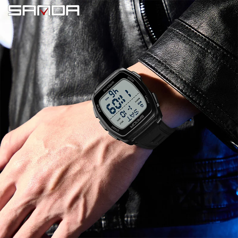 SANDA New Man Electronic Watch - đánh giá và giá Outdoor Lighting Timer