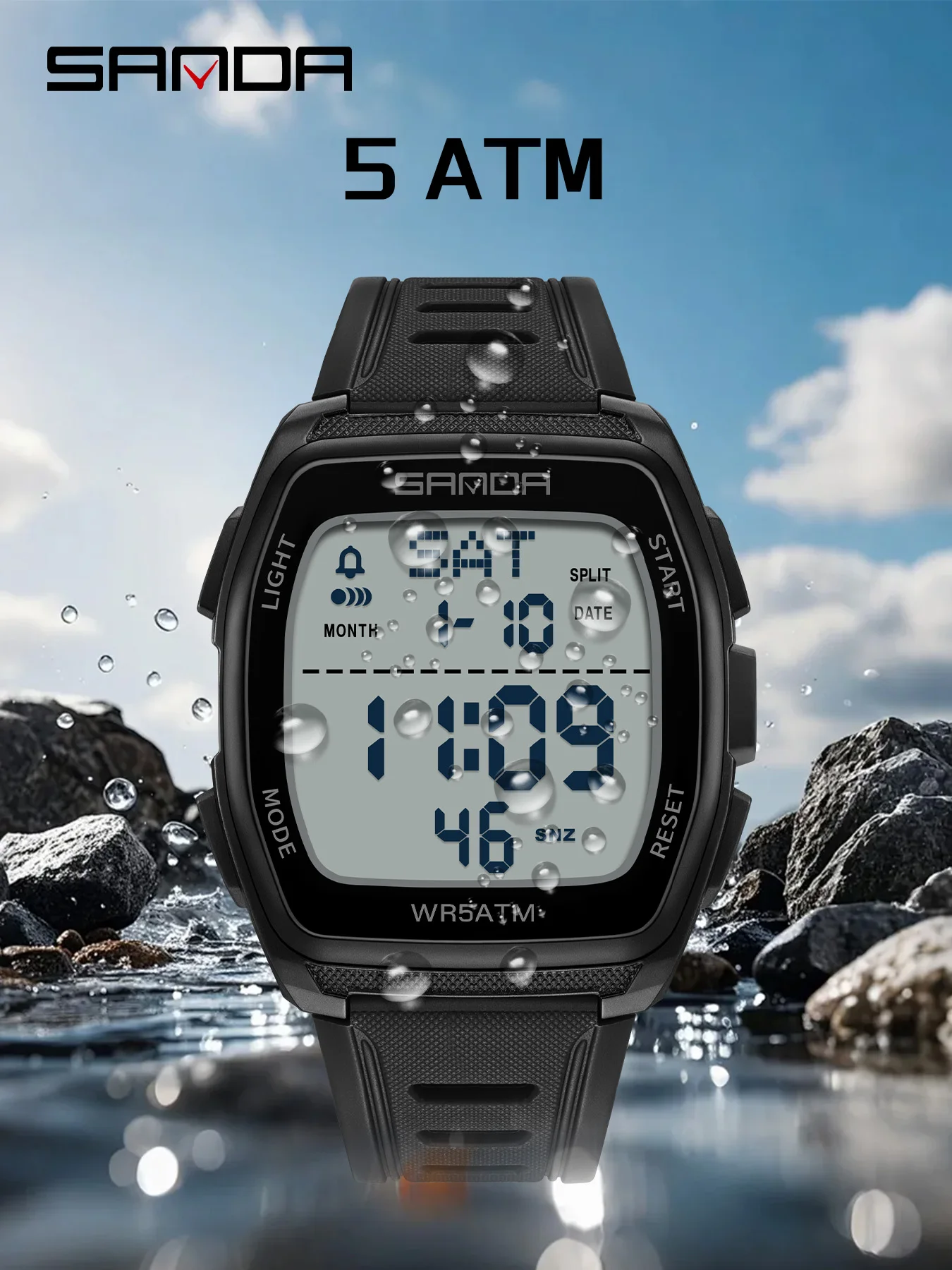 SANDA New Man Electronic Watch - đánh giá và giá Outdoor Lighting Timer