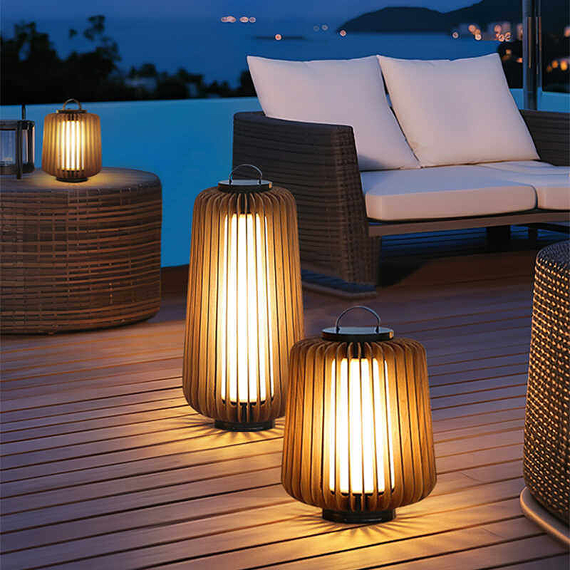 Luminous floor lamp courtyard  - đánh giá và giá Outdoor Lighting Decoration