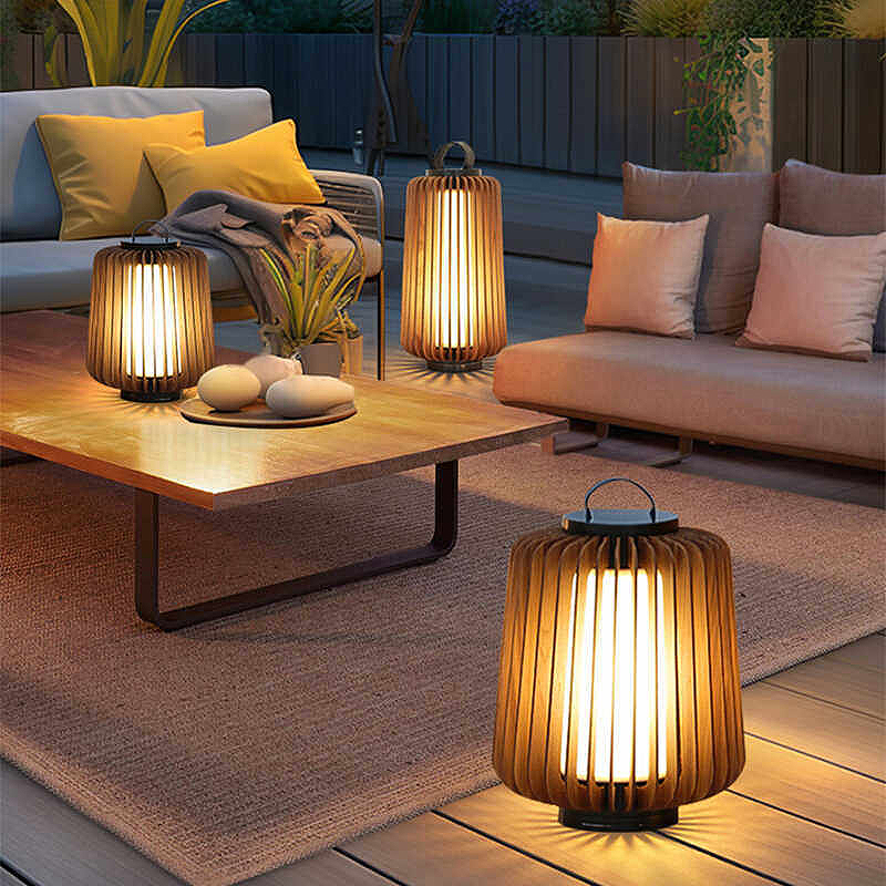 Luminous floor lamp courtyard  - đánh giá và giá Outdoor Lighting Decoration